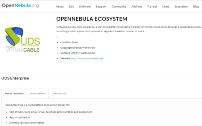 UDS Enterprise en el nuevo OpenNebula Partner Ecosystem
