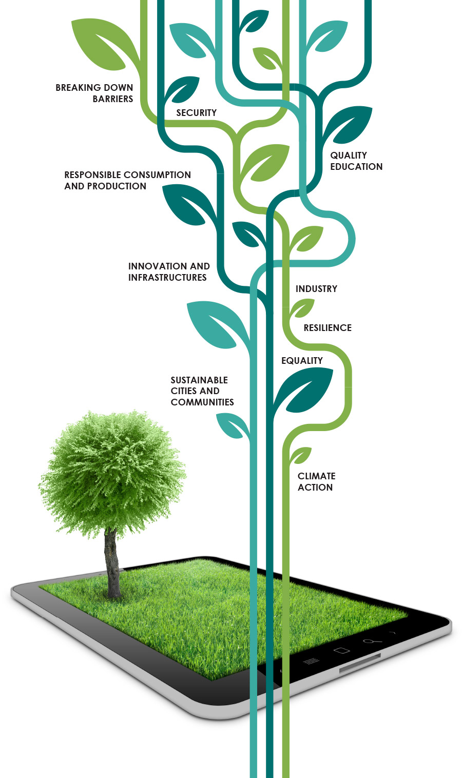 Illustrative graph of sustainability and CSR | VIRTUAL CABLE