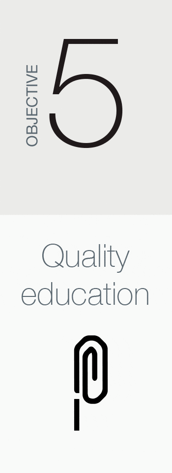 OBJECTIVE 5 Quality education