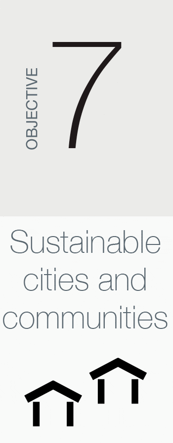 OBJECTIVE 7 Sustainable cities and communities