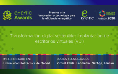 Transformación digital sostenible en la UPM, finalista de los enerTIC Awards